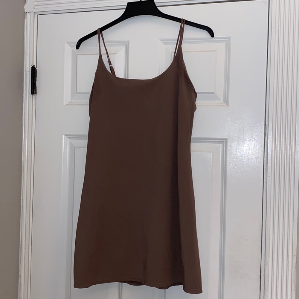 Abercrombie & Fitch Brown Mini Traveler Dress